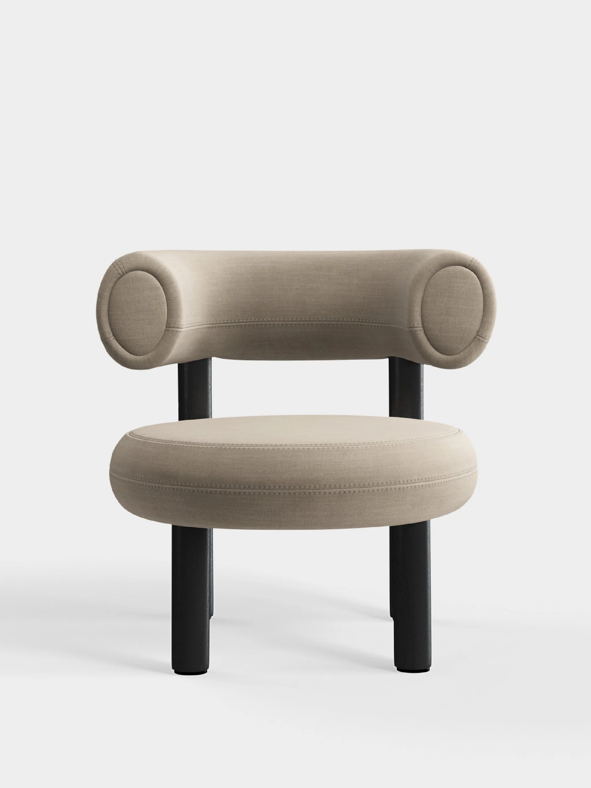 Кресло Fat Black Wood & Clay Linara Linen