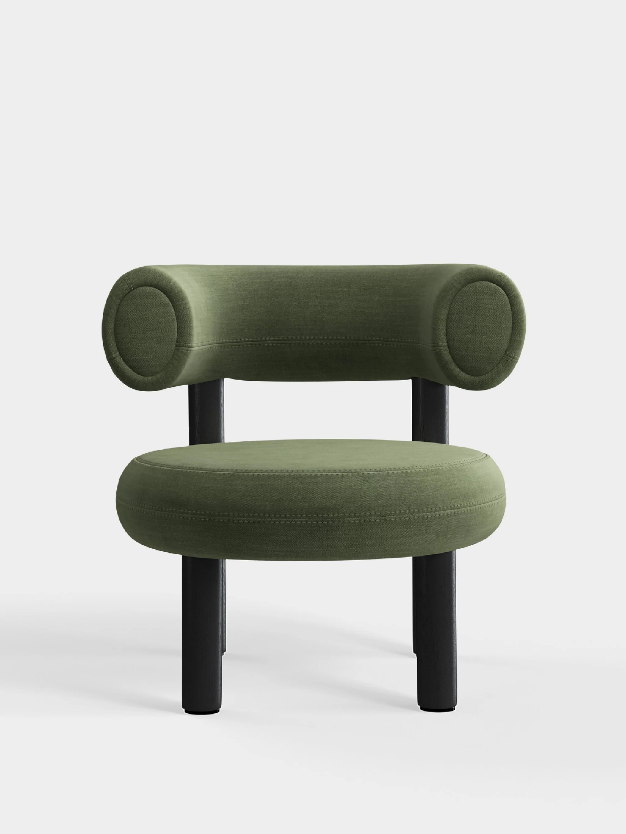 Кресло Fat Black Wood & Tarragon Linara Linen