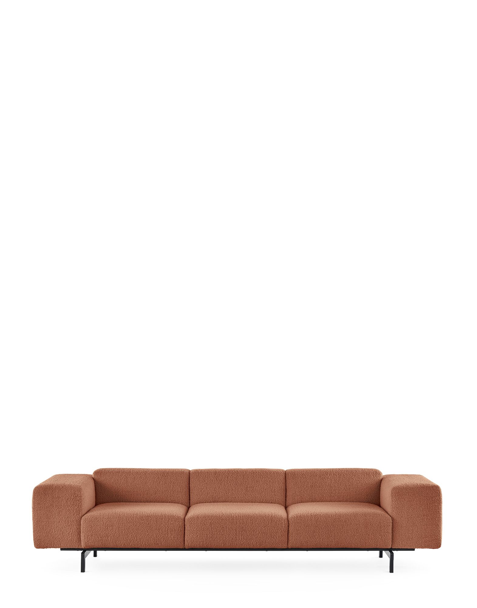 Диван трёхместный Largo Curly (розовый) 7160/C2