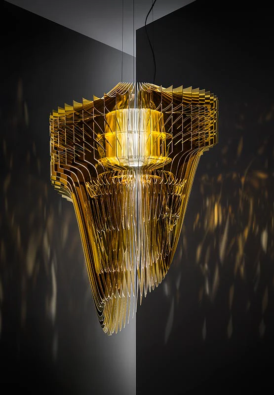 Slamp Люстра Aria Suspension small gold Slamp Люстра Aria Suspension small gold