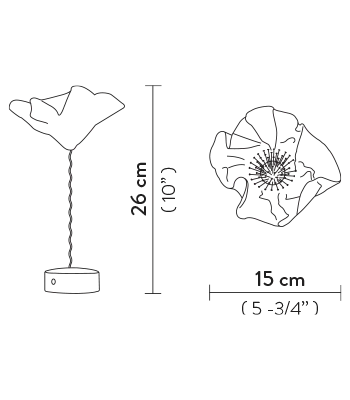 Slamp Настольная лампа Lafleur Battery velvet Slamp Настольная лампа Lafleur Battery velvet