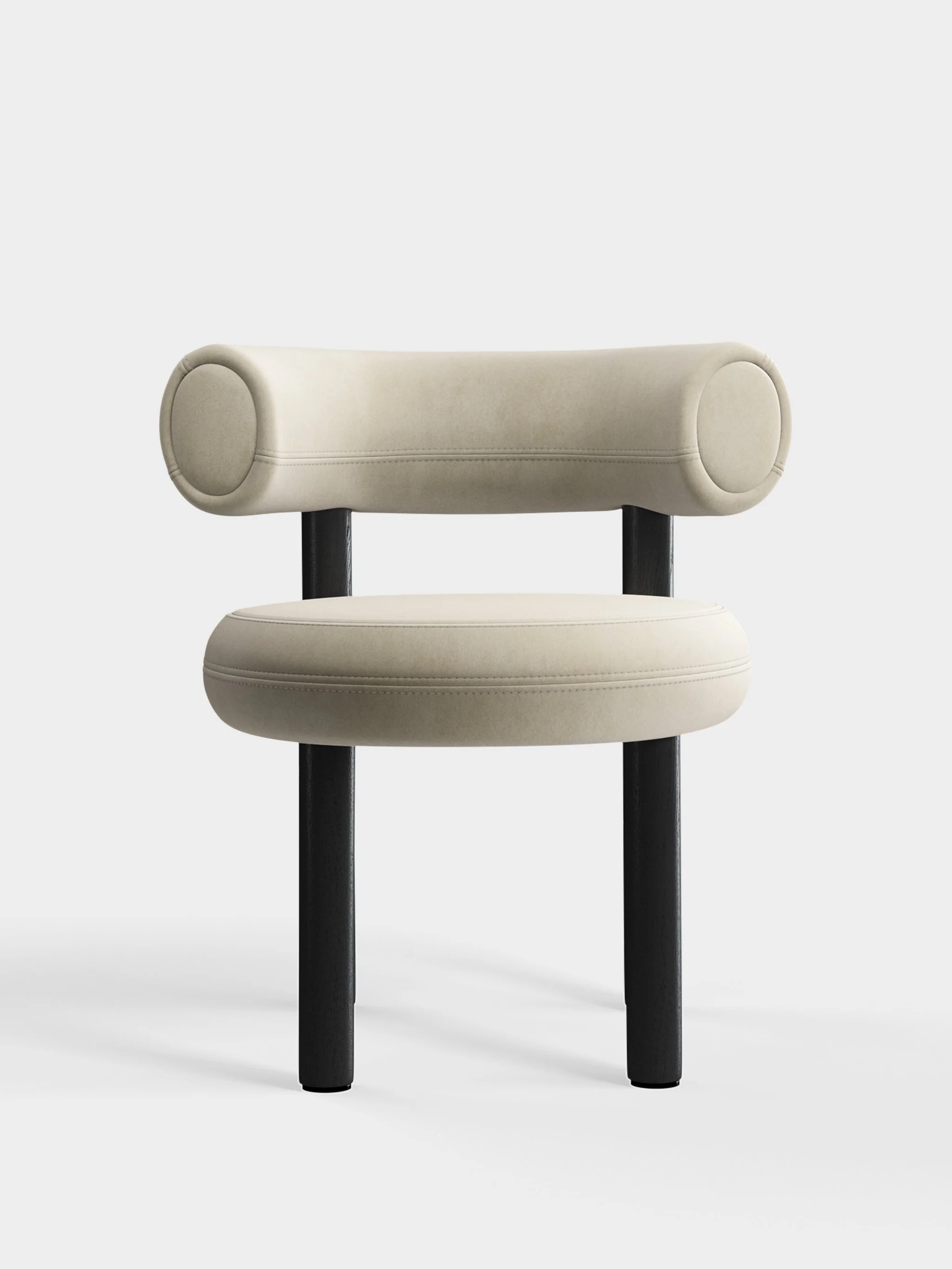 Стул Fat Black Wood & Pearl Royal Velvet