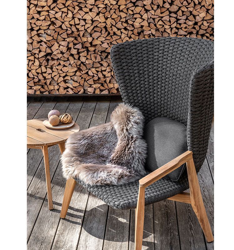 Ethimo Knit уличное кресло с высокой спинкой Ethimo Knit уличное кресло с высокой спинкой