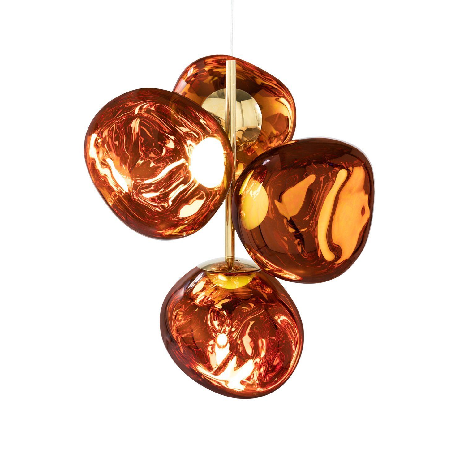 Люстра Melt Led Chandelier Copper Small MES02CO(4)+LEDC04GOEU(1)
