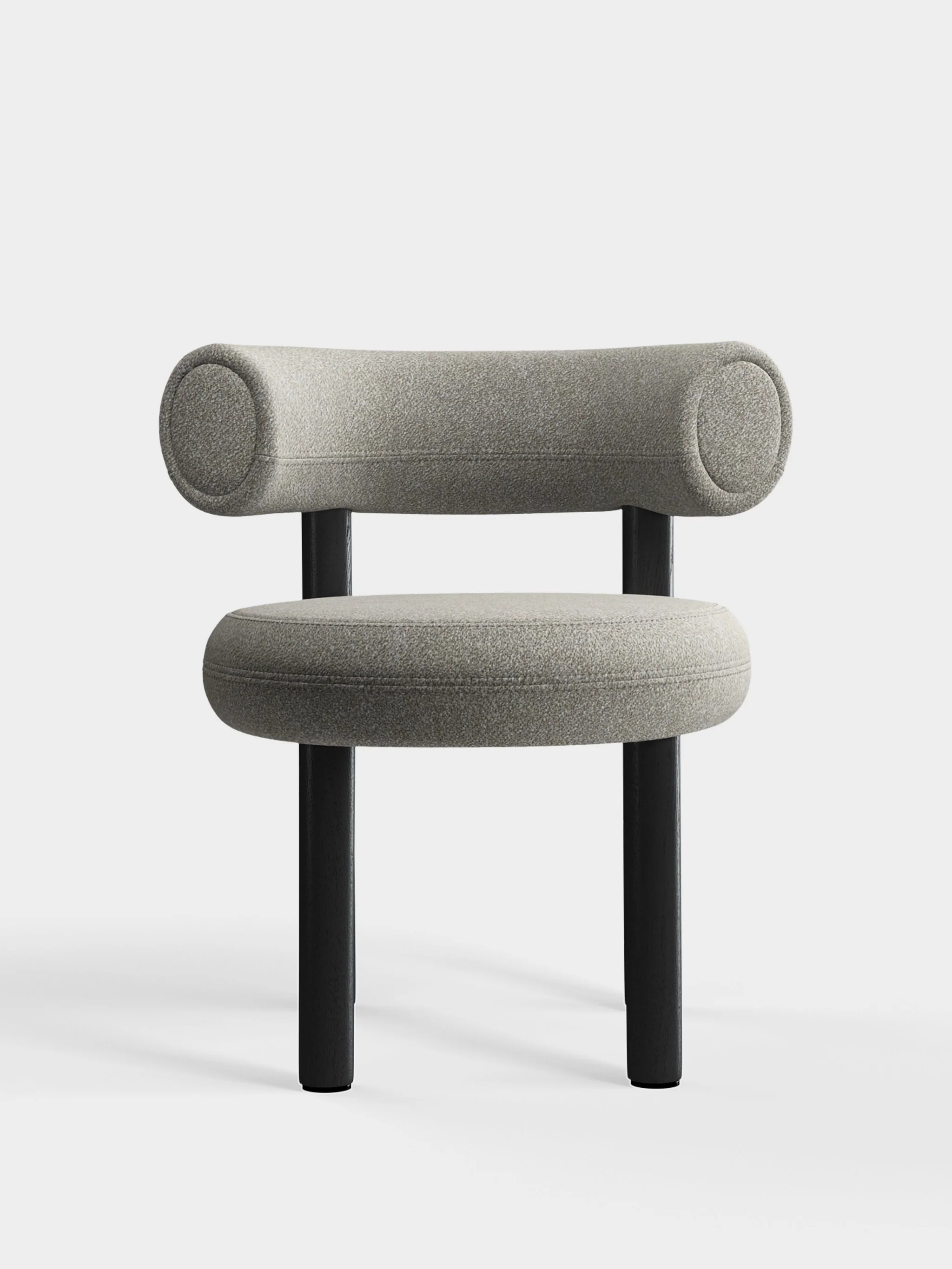 Стул Fat Black Wood & Clay Alpine Boucle