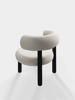 Кресло Fat Black Wood & Coconut Linara Linen