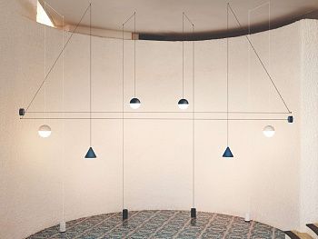 Люстра String Light Sphere Blue