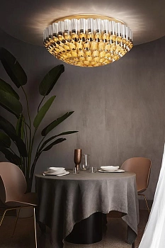 Slamp Люстра Odeon Ceiling medium gold