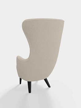 Кресло Wingback Bright White Kvadrat Elle Boucle