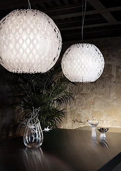 Slamp Люстра Charlotte Globe Suspension white