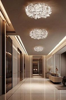 Slamp Светильник настенно-потолочный Clizia Ceiling/wall small fumè