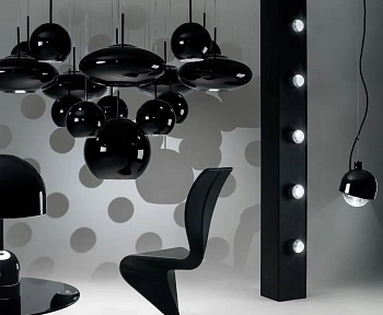 Люстра Spot Pendant Round Black SPOP02BEU