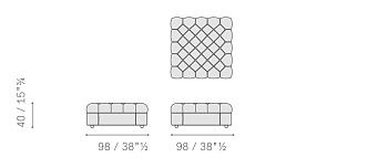 Пуф Chester 980x980x400