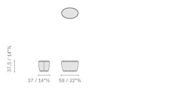Пуф Mamy Blue 370x580x375