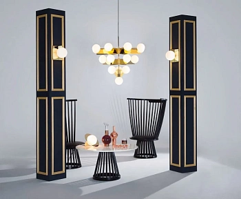 Люстра Plane Chandelier Gold SLL03ABEU