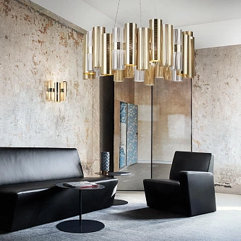 Slamp Люстра La Lollo Suspension large gold