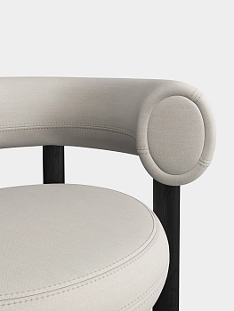Стул Fat Black Wood & Coconut Linara Linen