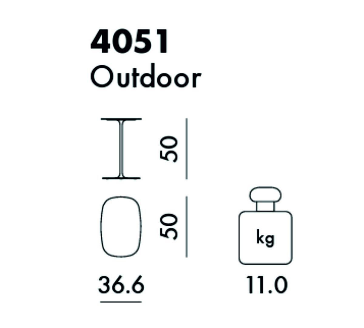 Уличный столик Thierry 4051/BI (белый) Уличный столик Thierry 4051/BI (белый)