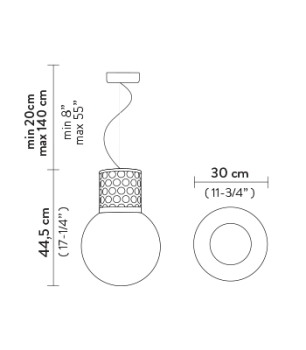 Slamp Люстра Atmosfera Suspension gold