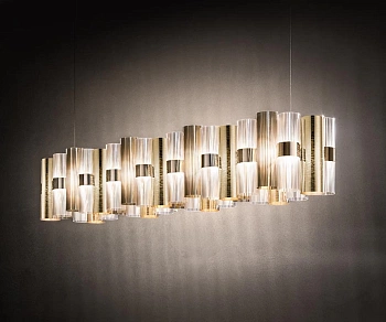 Slamp Люстра La Lollo Suspension 140 gold