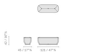 Пуф Lepli 450x1210x420