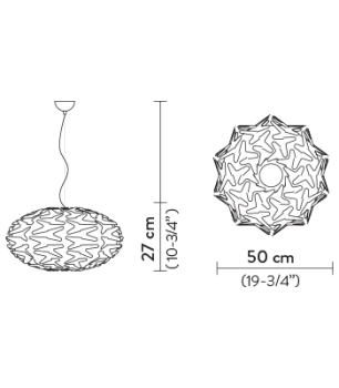 Slamp Люстра Cactus Suspension gold