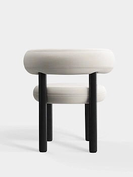 Стул Fat Black Wood & Coconut Linara Linen