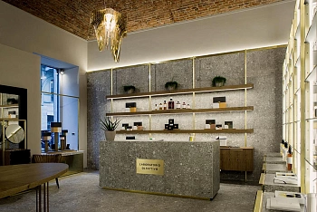 Slamp Люстра Aria Suspension small gold