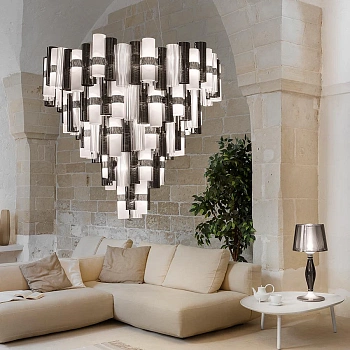 Slamp Люстра La Lollona 5XL pewter