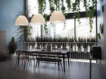 Slamp Люстра Half Charlotte Suspension white