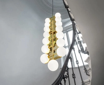 Люстра Plane Drop Chandelier Gold SLL05BEU