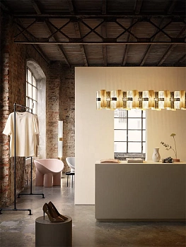 Slamp Люстра La Lollo Suspension 140 gold