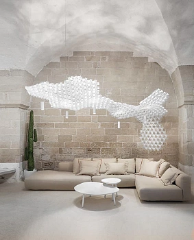 Slamp Люстра Nuvem Suspension white