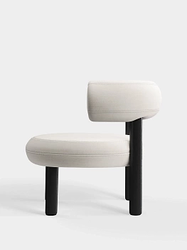 Кресло Fat Black Wood & Coconut Linara Linen