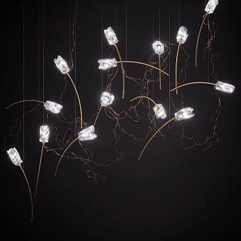 Slamp Люстра Tulip Suspension 14 free-standing prisma
