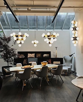 Люстра Plane Short Chandelier Gold SLL04BEU