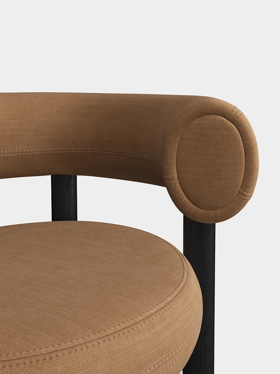 Стул Fat Black Wood & Spice Linara Linen Стул Fat Black Wood & Spice Linara Linen