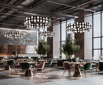 Slamp Люстра La Lollo Suspension medium pewter