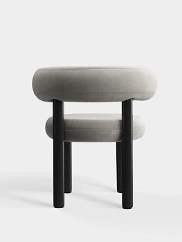 Стул Fat Black Wood & Clay Royal Velvet