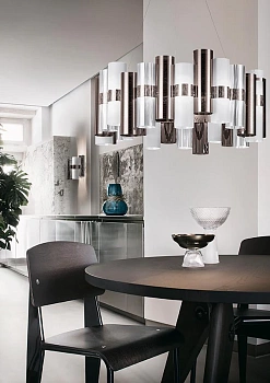 Slamp Люстра La Lollo Suspension medium pewter