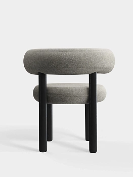 Стул Fat Black Wood & Clay Alpine Boucle