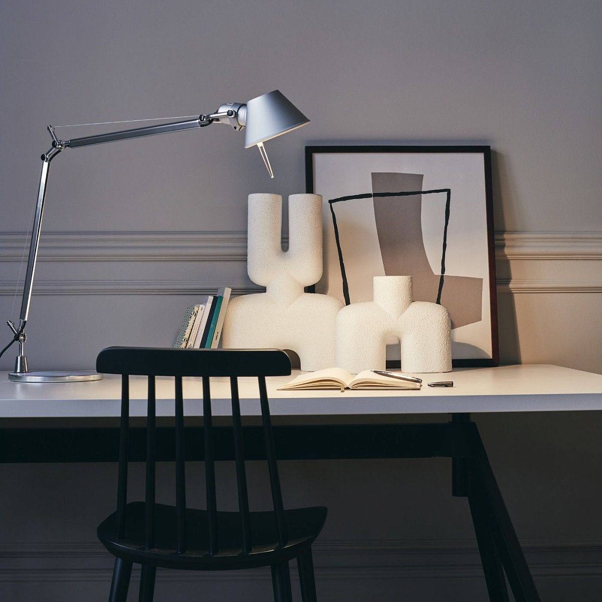 Настольная лампа TOLOMEO midi LED, хром A0151W00 Настольная лампа TOLOMEO midi LED, хром A0151W00