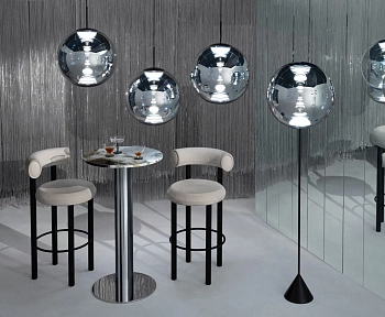 Люстра Globe Led Pendant 50 см Silver GLS02CH-PUSM1
