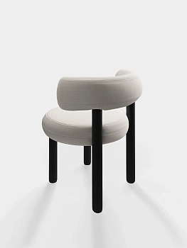 Стул Fat Black Wood & Coconut Linara Linen