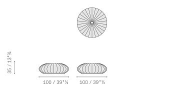 Пуф Esedra 1000x1000x350