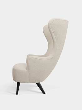 Кресло Wingback Bright White Kvadrat Elle Boucle