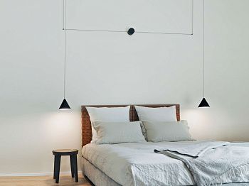 Люстра String Light Cone Blue