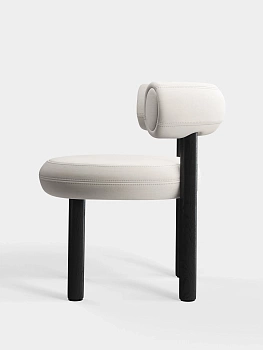 Стул Fat Black Wood & Coconut Linara Linen