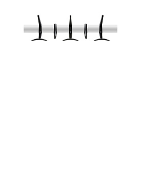 Вешало Hanger 60 Cm (чёрное) 8172/09