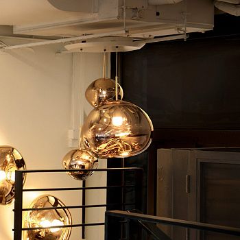 Люстра Melt Led Gold Pendant MES01G+LEDP08GOEU